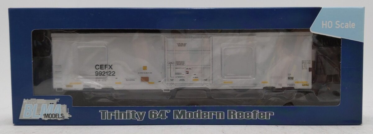 BLMA Models 52904 HO Scale CEFX Trinity 64' Modern Refrigerator Car #922122 LN/Box