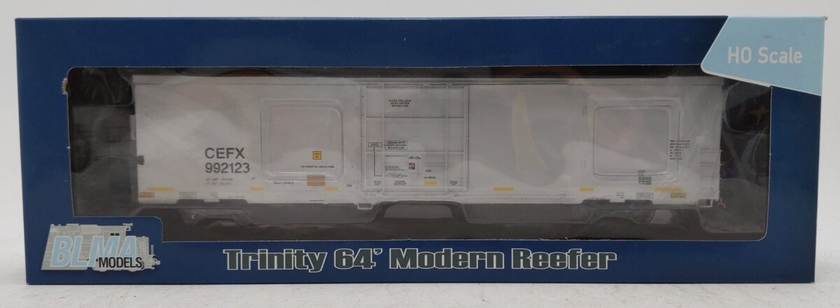 BLMA Models 52905 HO Scale CEFX Trinity 64' Modern Refrigerator Car #922123