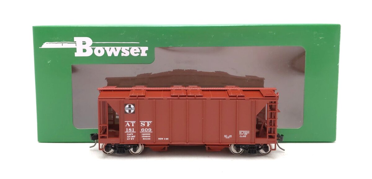 Bowser 43238 HO ATSF Executive Line H34 Covered Hopper Car #181609