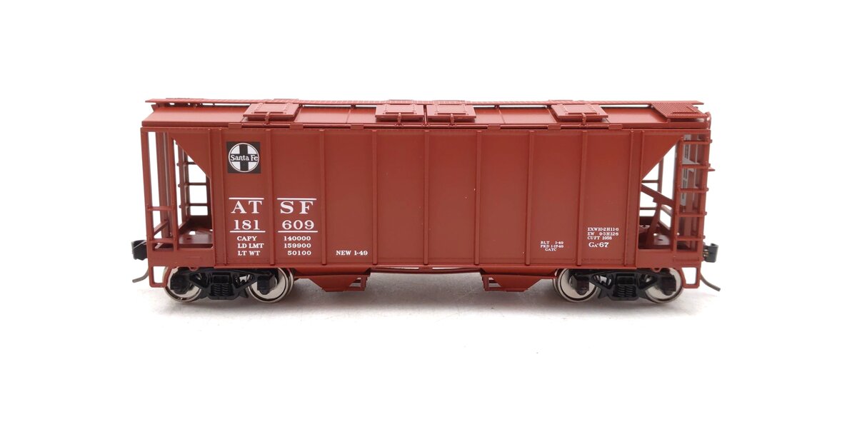 Bowser 43238 HO ATSF Executive Line H34 Covered Hopper Car #181609