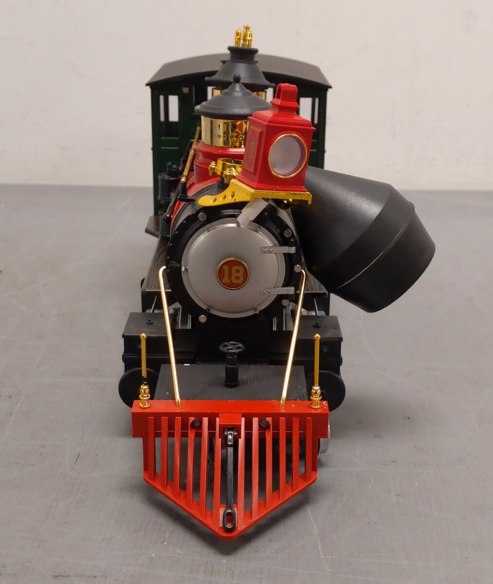 LGB 2018D G Scale DSP&PRR 2-6-0 Mogul Steam Locomotive & Tender #18 VG/Box