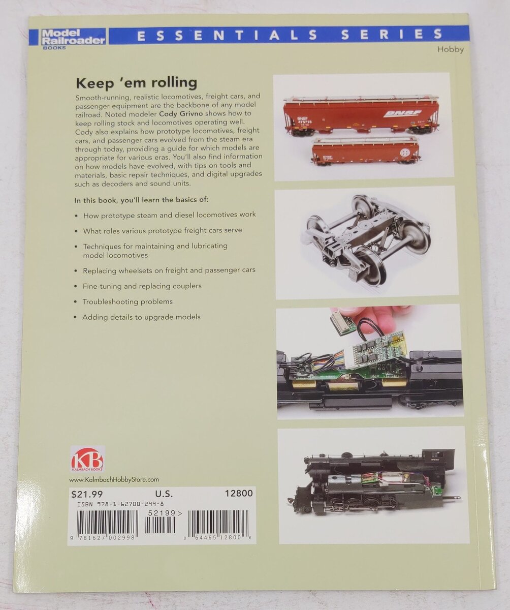 Beginner's Guide to Locomotives & Rolling Stock Paperback Book By Cody Grivno VG