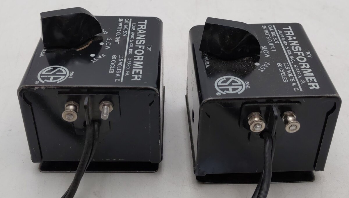Marx 309 Vintage Toy Transformer 25 Watts & 60 Cycles (2) VG