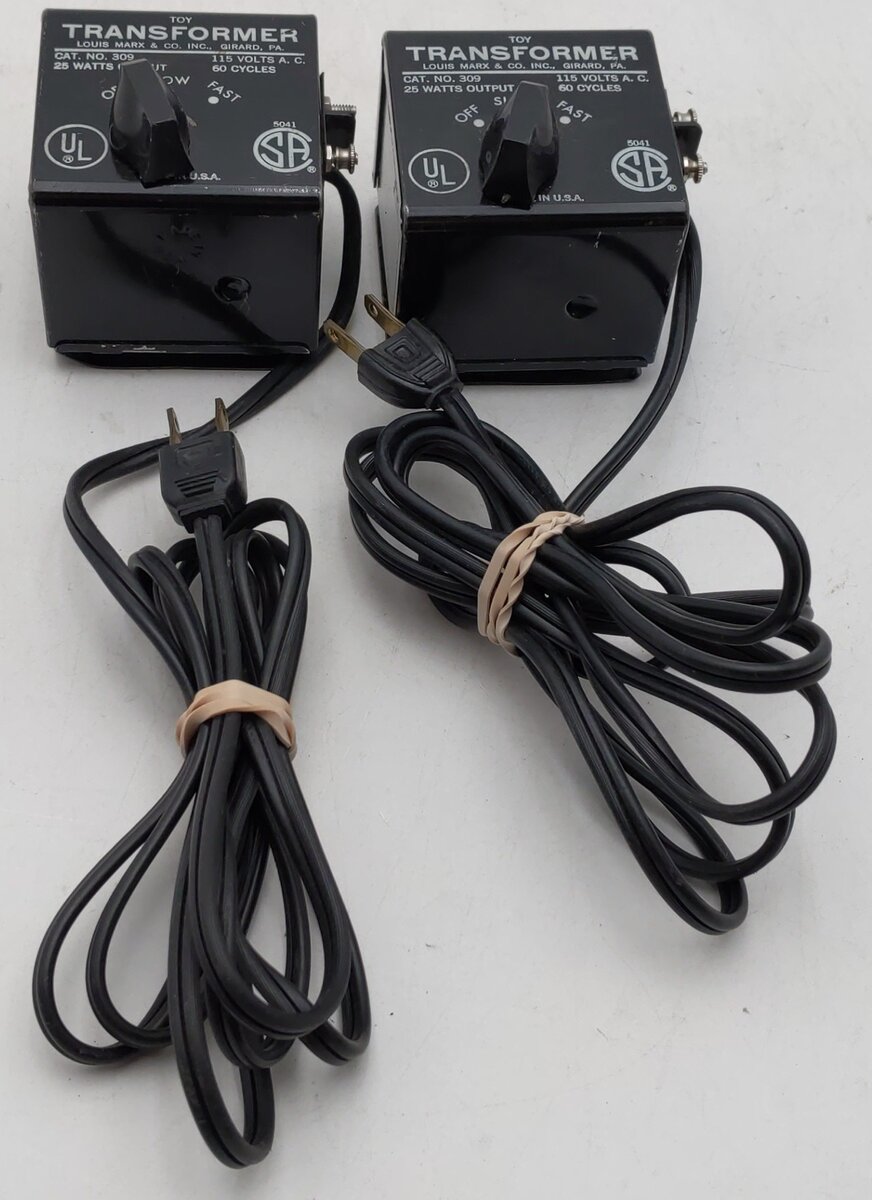 Marx 309 Vintage Toy Transformer 25 Watts & 60 Cycles (2) VG