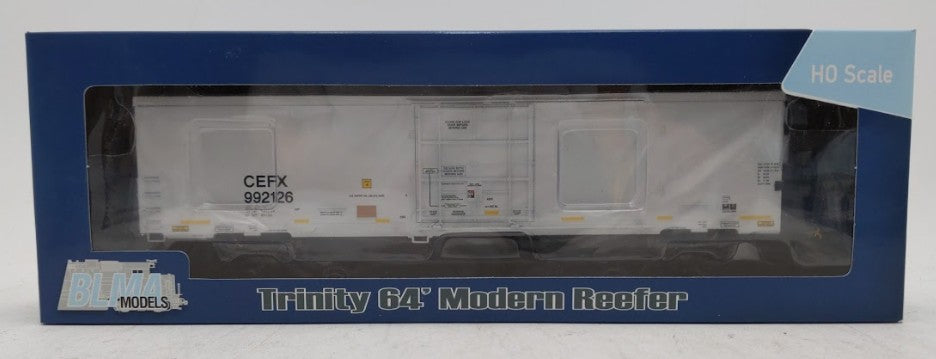 BLMA Models 52908 HO Scale CEFX Trinity 64' Modern Refrigerator Car #922126