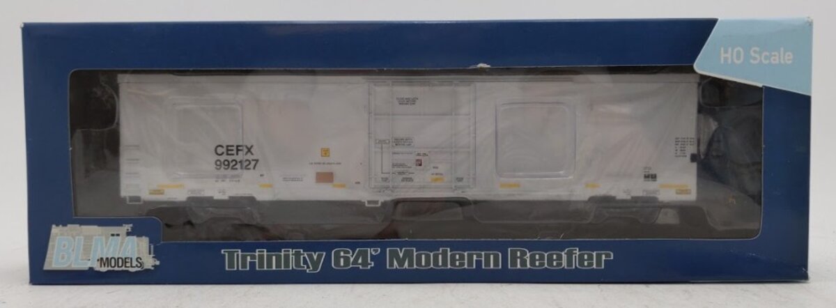BLMA Models 52909 HO Scale CEFX Trinity 64' Modern Refrigerator Car #922127 LN/Box