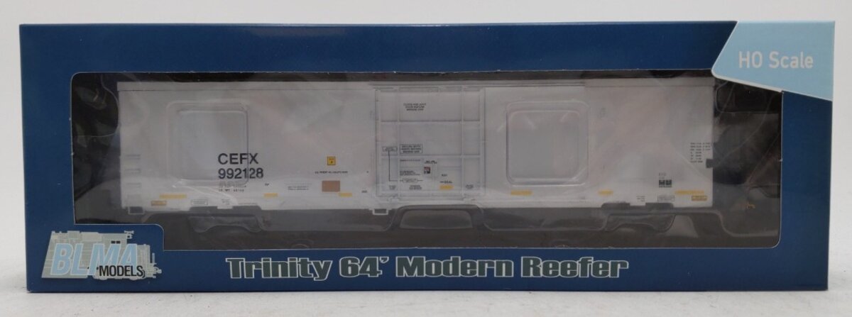 BLMA Models 52910 HO Scale CEFX Trinity 64' Modern Refrigerator Car #922128