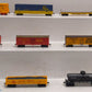 Life Like HO Assorted Freight-Boxcars, Reefer, Gondola, Flat,Tank, & Caboose[12] EX