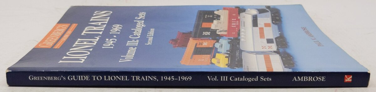 Greenberg's Guide to Lionel Trains 1945-1969: Cataloged Sets (3) Paperback Book VG