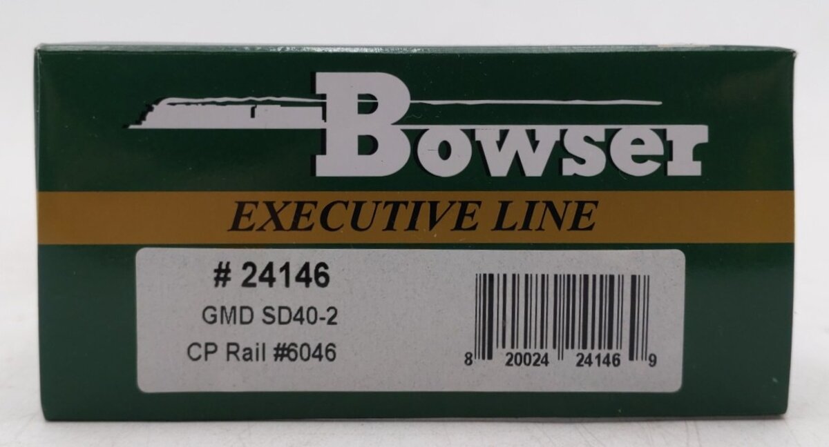 Bowser 24146 HO Scale CPRAIL GMD SD40-2 Diesel Locomotive #6046