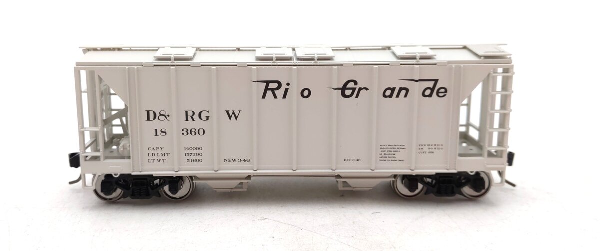 Bowser 43257 HO D&RGW Executive Line H34 Covered Hopper Car #18360