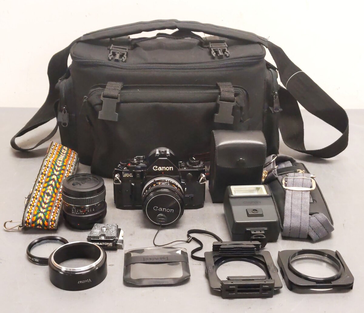 Canon A-1 1978 35mm Focal-Plane Shutter SLR Camera EX