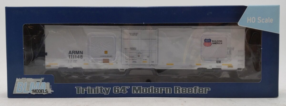 BLMA Models 52007 HO Scale Union Pacific (ARMN) Trinity 64' Reefer Car #111148 NIB