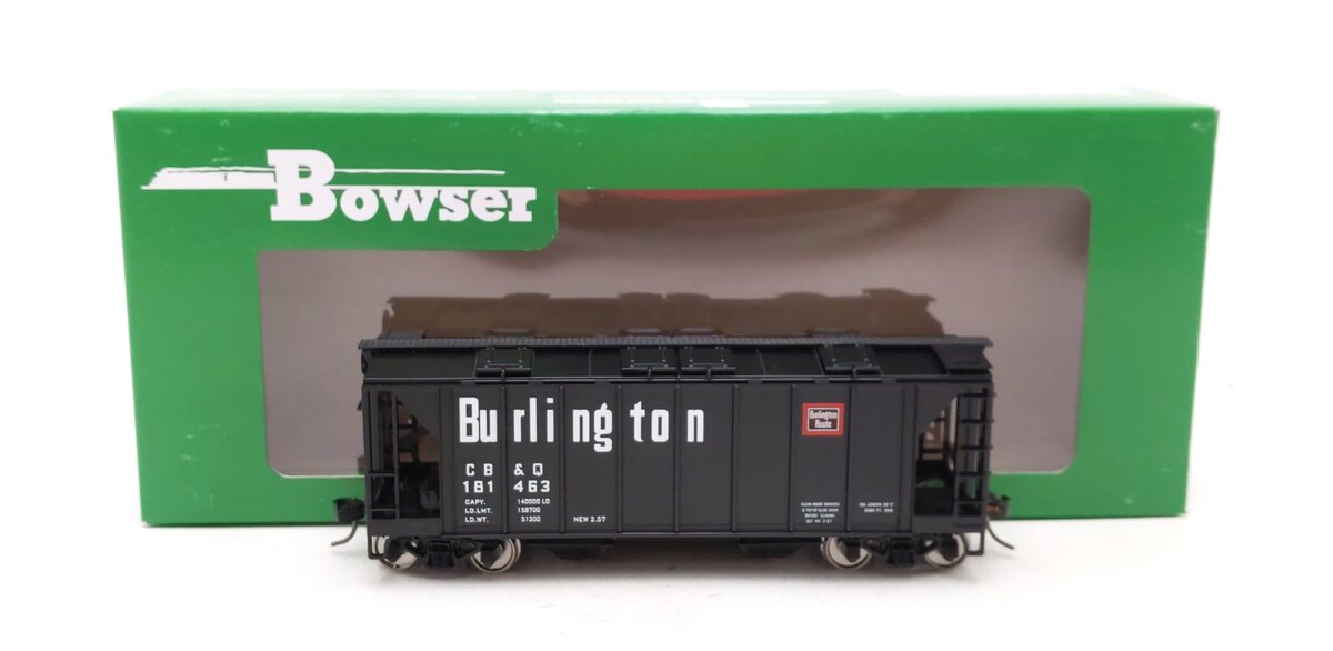 Bowser 43248 HO Burlington Executive Line H34 Covered Hopper Car #181463