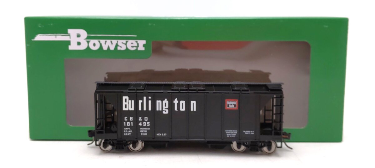 Bowser 43249 HO Burlington Executive Line H34 Covered Hopper Car #181495