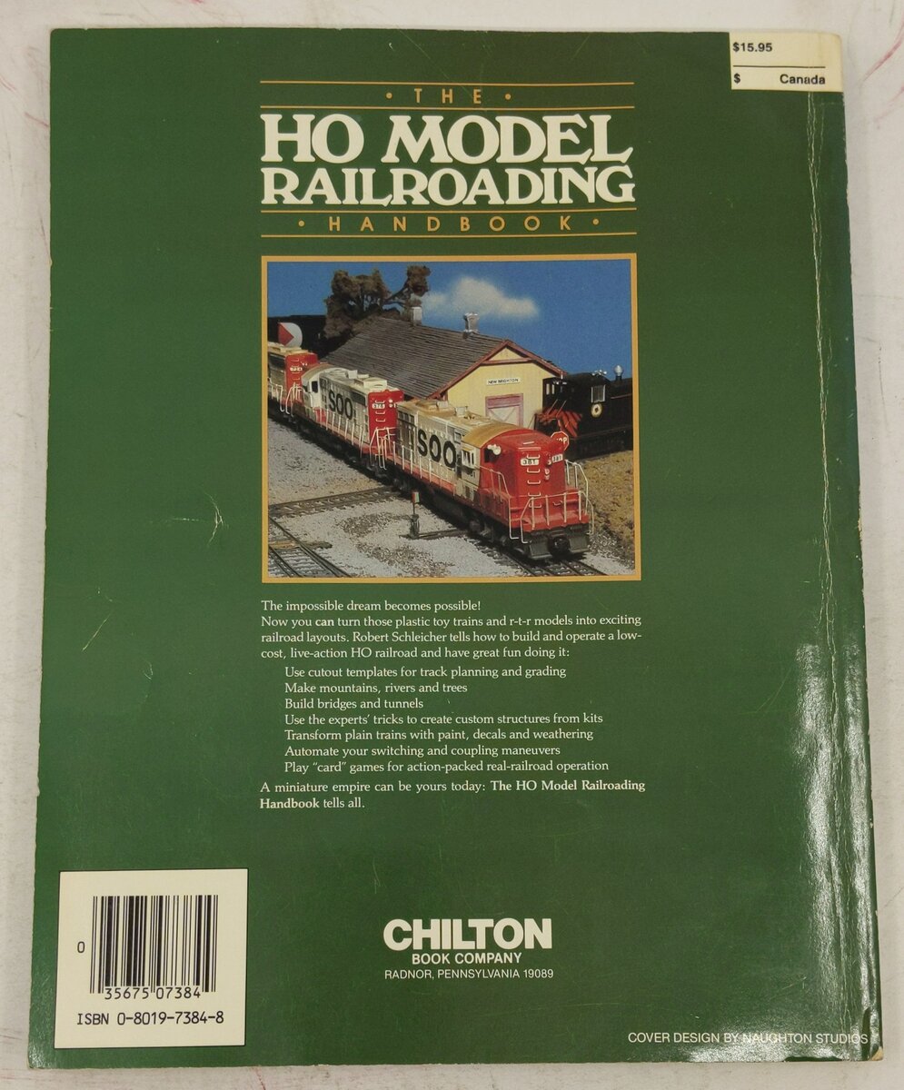 The Ho Model Railroading Handbook  Paperback By Robert Schleicher VG