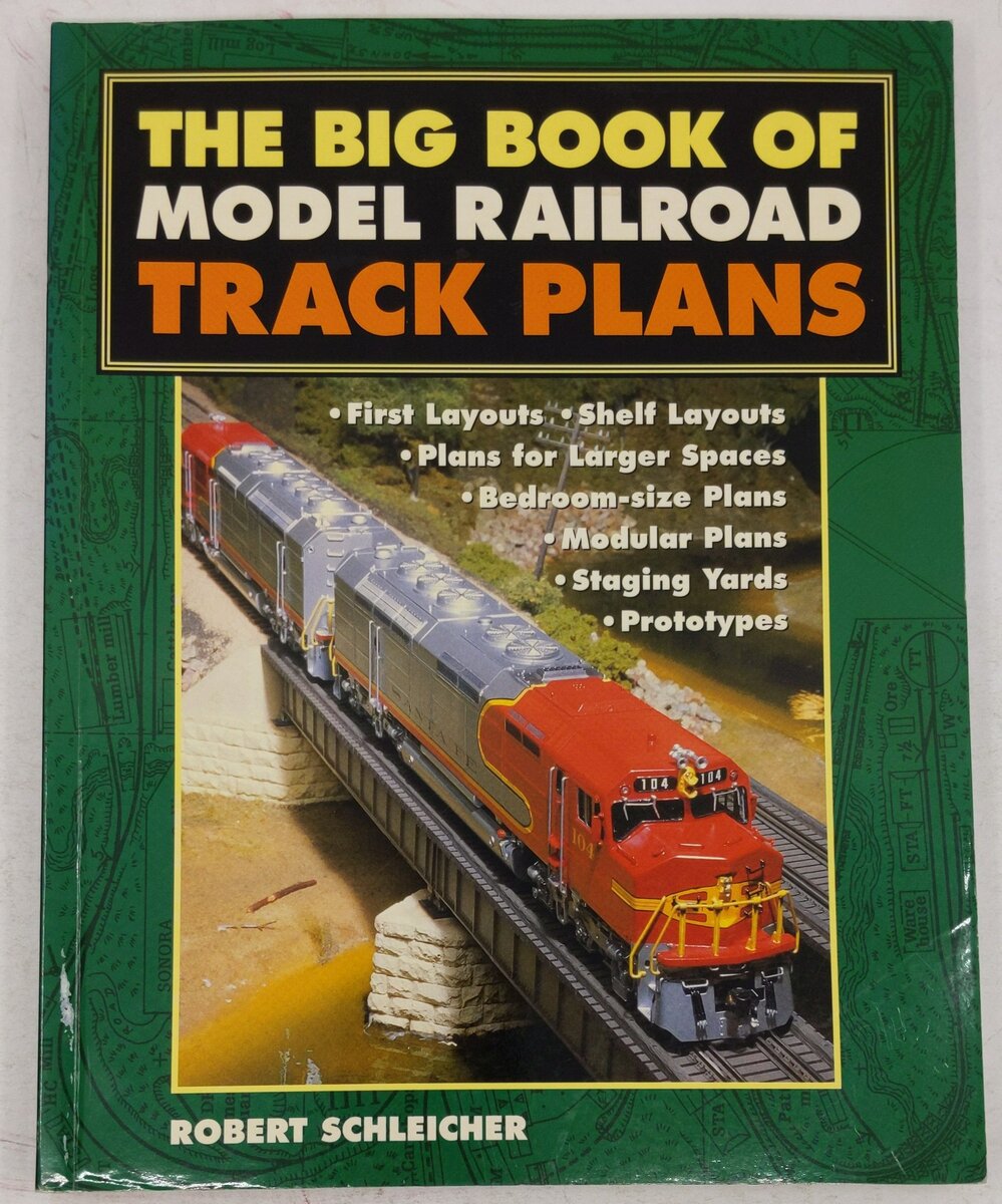 The Big Book of Model Railroad Track Plans Paperback Book By Robert Schleicher VG