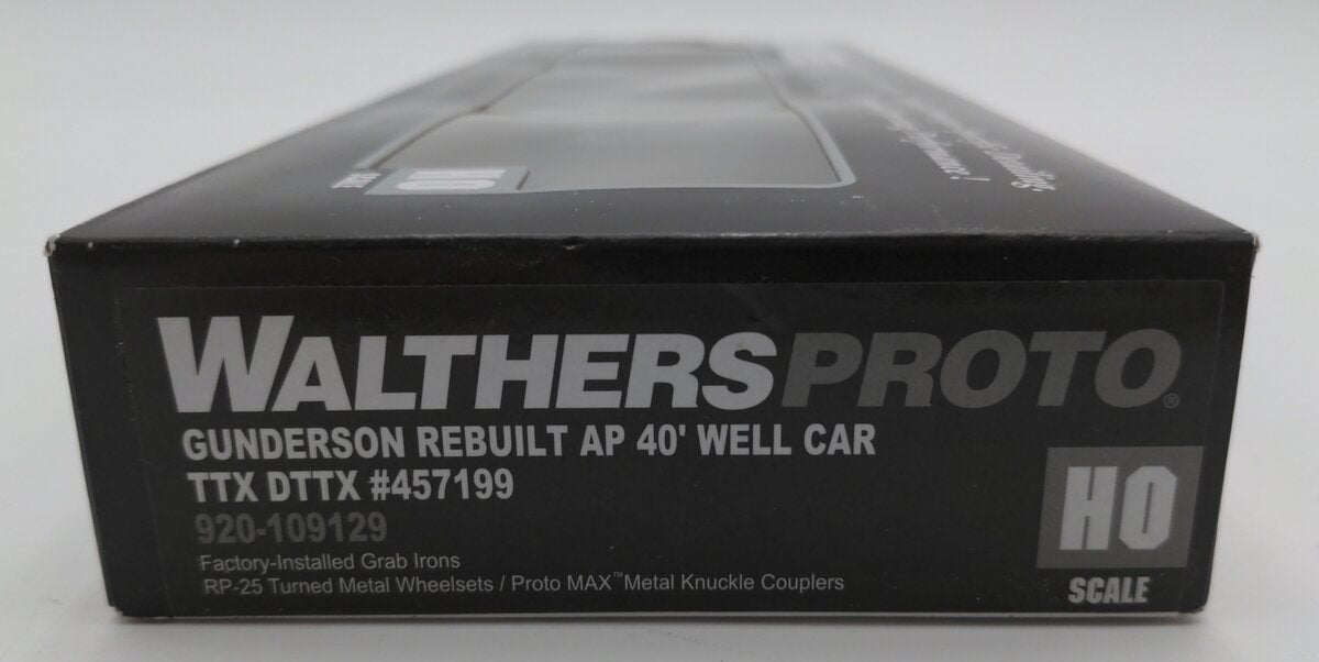 Walthers 920-109129 HO DTTX New & Railbox Logo Rebuilt 40' Well Car #457199