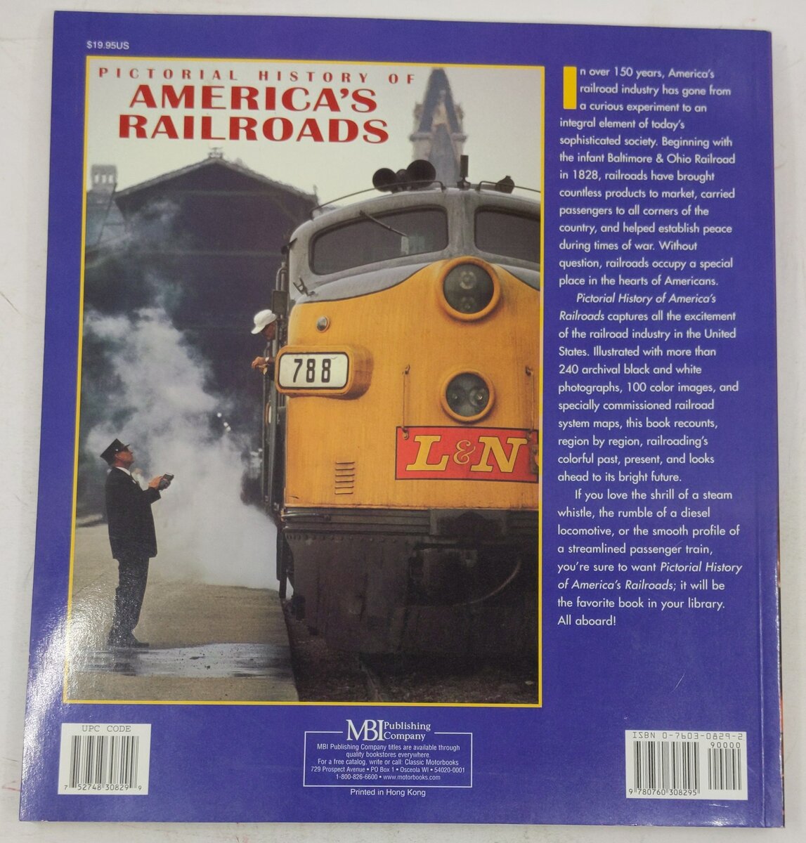Pictorial History Of America's Railroads 150 Years Of Railroading Paperback Book EX