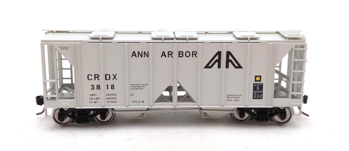 Bowser 43244 HO Ann Arbor Executive Line H34 Covered Hopper Car #3818