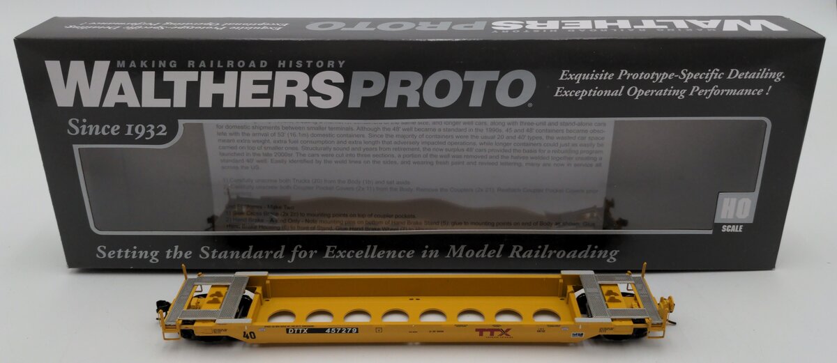 Walthers 920-109127 HO DTTX Forward Thinking Logo Rebuilt 40' Well Car #457279 LN/Box