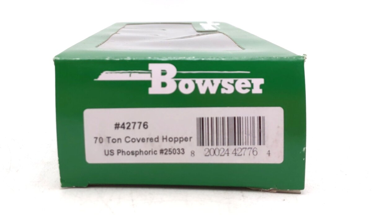 Bowser 42776 HO US Phosphoric Products 70-Ton 2-Bay Covered Hopper RTR #25033