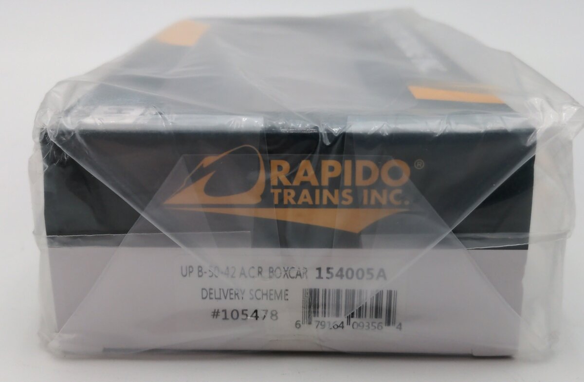 Rapido Trains 154005A HO Union Pacific 40' B-50-42 Boxcar #105478