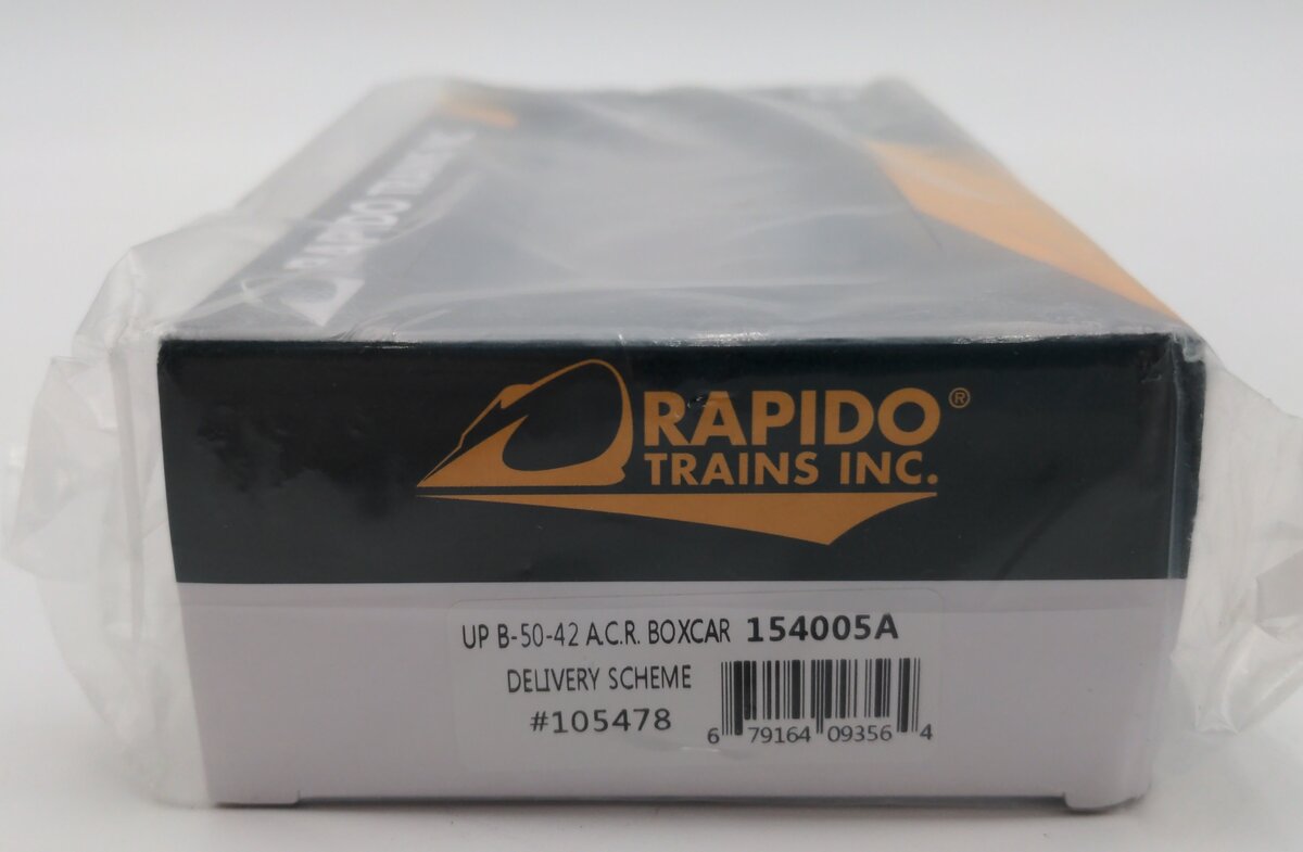 Rapido Trains 154005A HO Union Pacific 40' B-50-42 Boxcar #105478