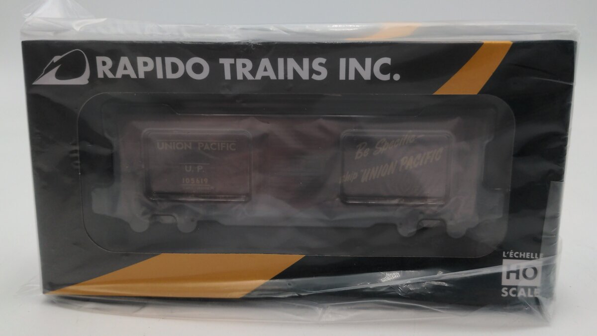 Rapido Trains 154006A HO Union Pacific 40' B-50-42 Boxcar Single Car #105619