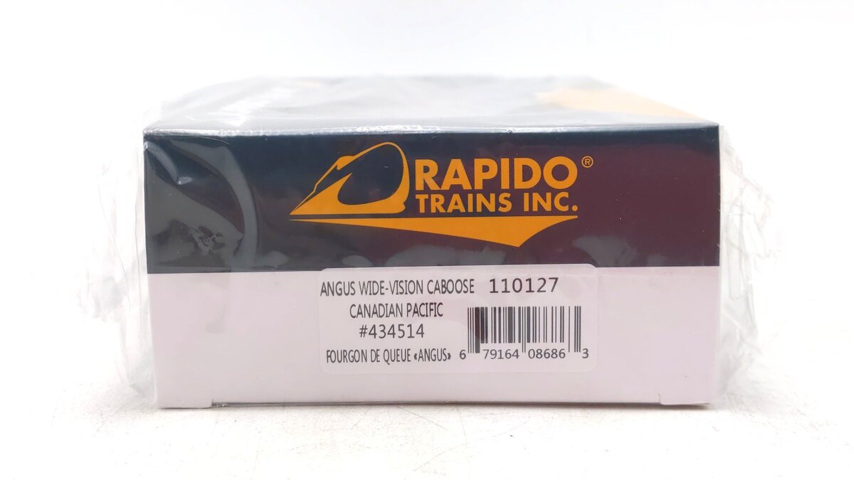 Rapido Trains 110127 HO Canadian Pacific Angus Wide-Vision Caboose #434514