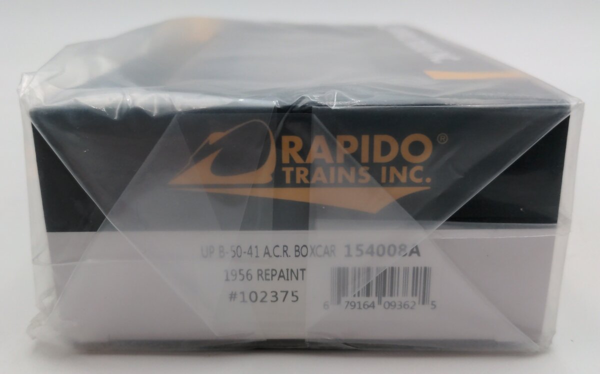 Rapido Trains 154008A HO Union Pacific 1956 Repaint 40' B-50-41 Boxcar #102375