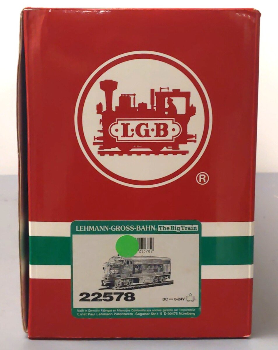 LGB 22578 G Scale See-Thru F7A Diesel Locomotive EX/Box