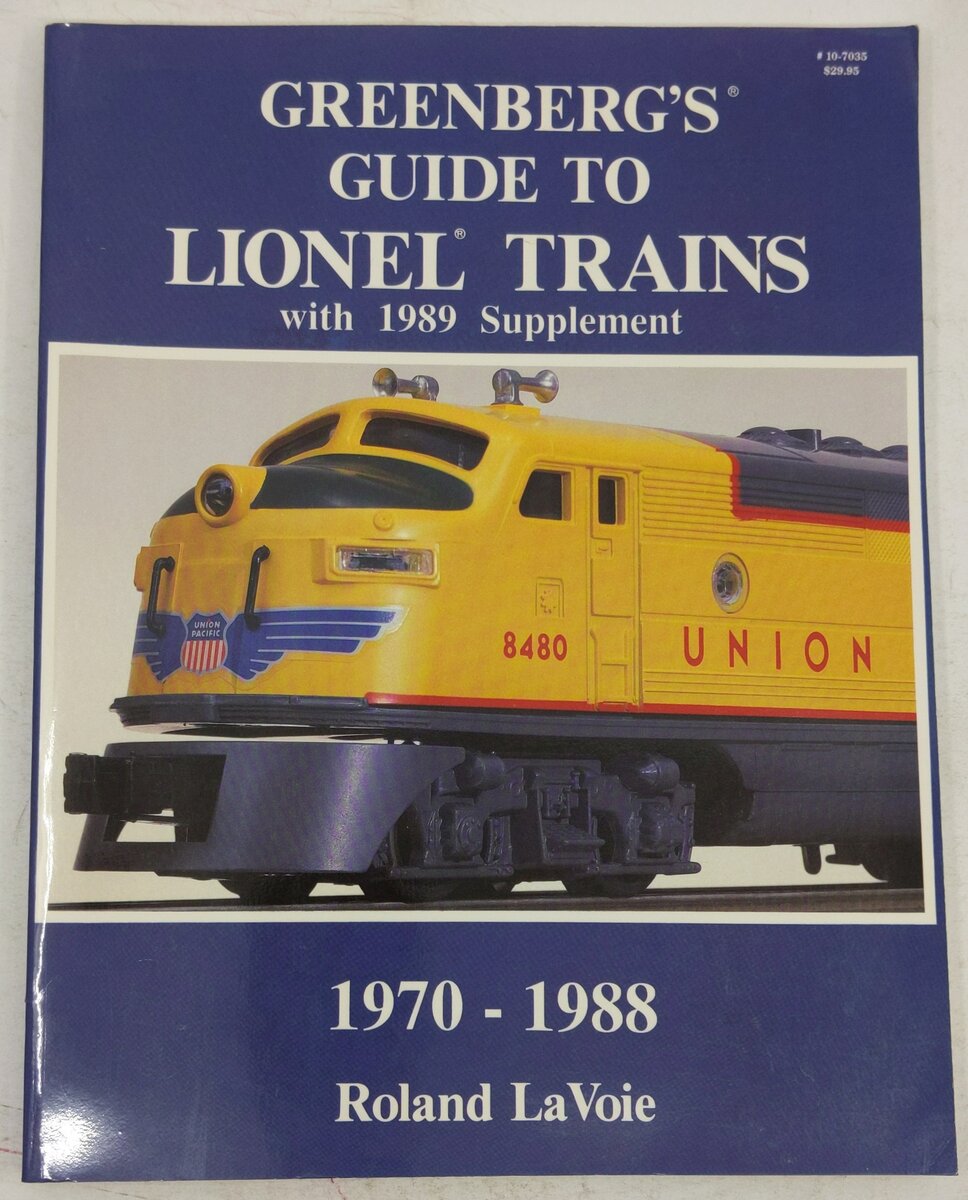 Greenberg's Guide To Lionel Trains With 1989 Supplement 1970-1988 VG