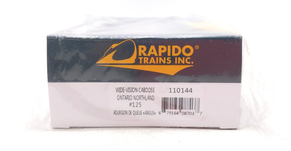 Rapido Trains 110144 HO Ontario Northland Chevron Angus Van #125