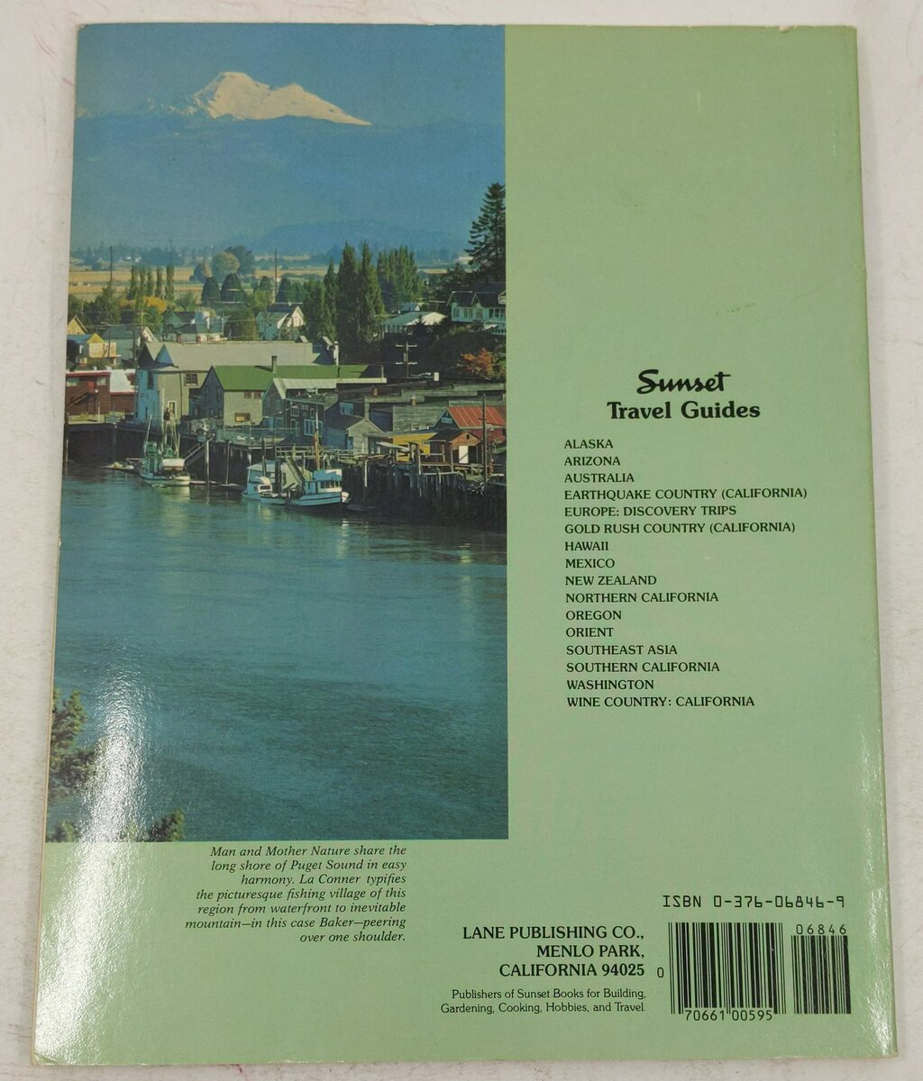 Sunset Travel Guide To Washington Paperback Book VG