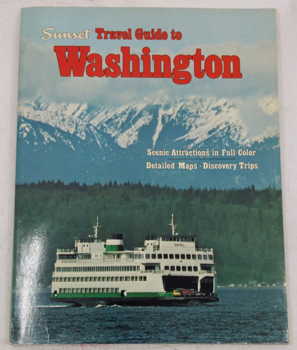 Sunset Travel Guide To Washington Paperback Book VG