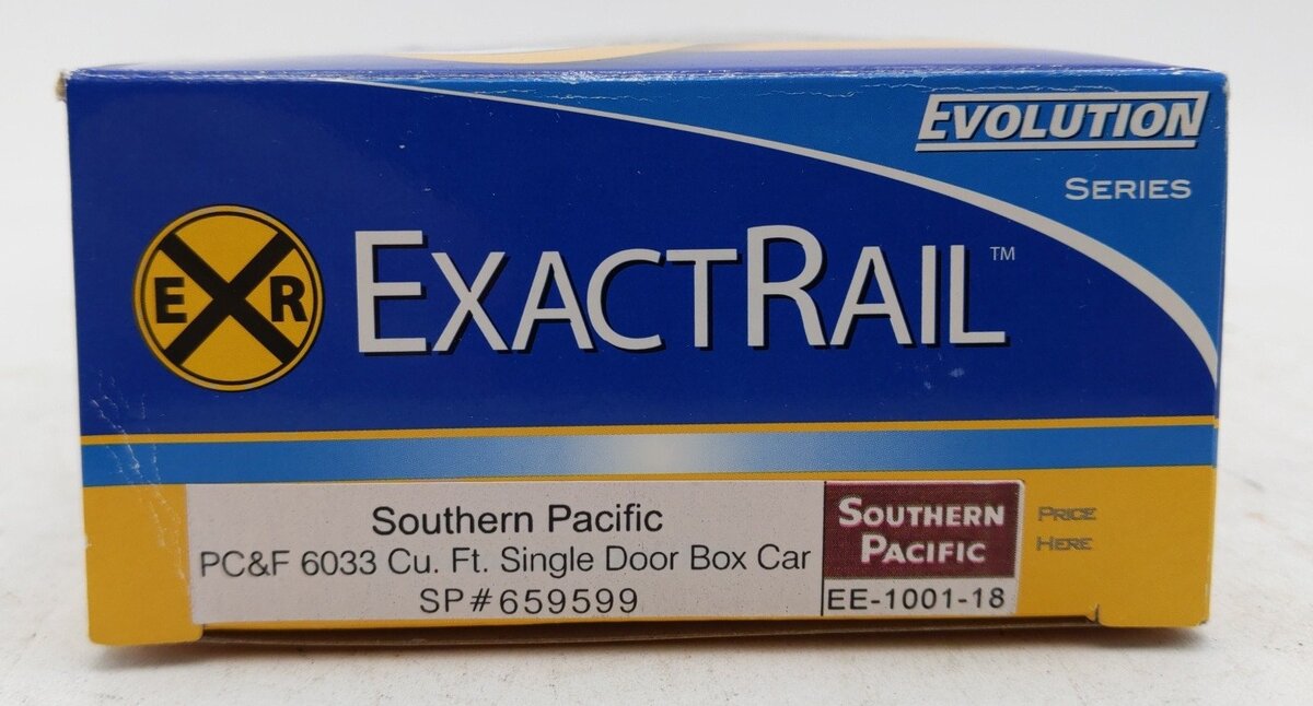 ExactRail EE-1001-18 HO SP PC&F 6033 Cu.Ft. Single Door Boxcar #659599