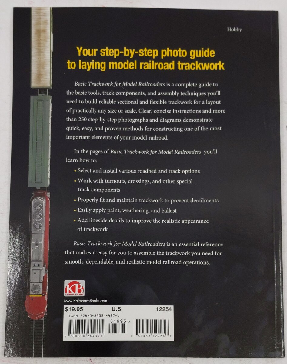 Basic Trackwork for Model Railroaders Paperback Book By Jeff Wilson EX
