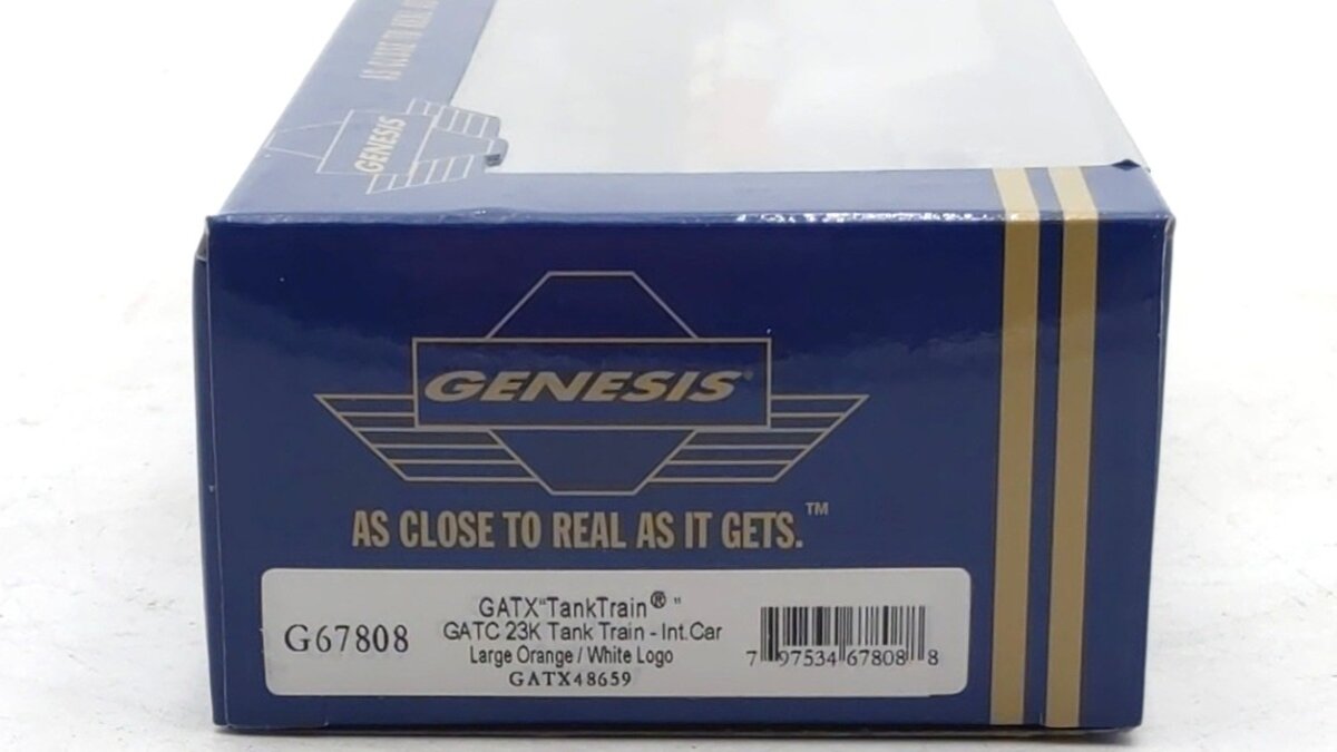 Athearn G67808 HO Genesis GATX 23,000 Gallon Tank Train Intermediate Car #48659