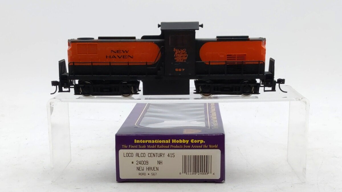 IHC 24009 HO New Haven Orange & Black Alco Century 415 Diesel Locomotive #567 LN/Box