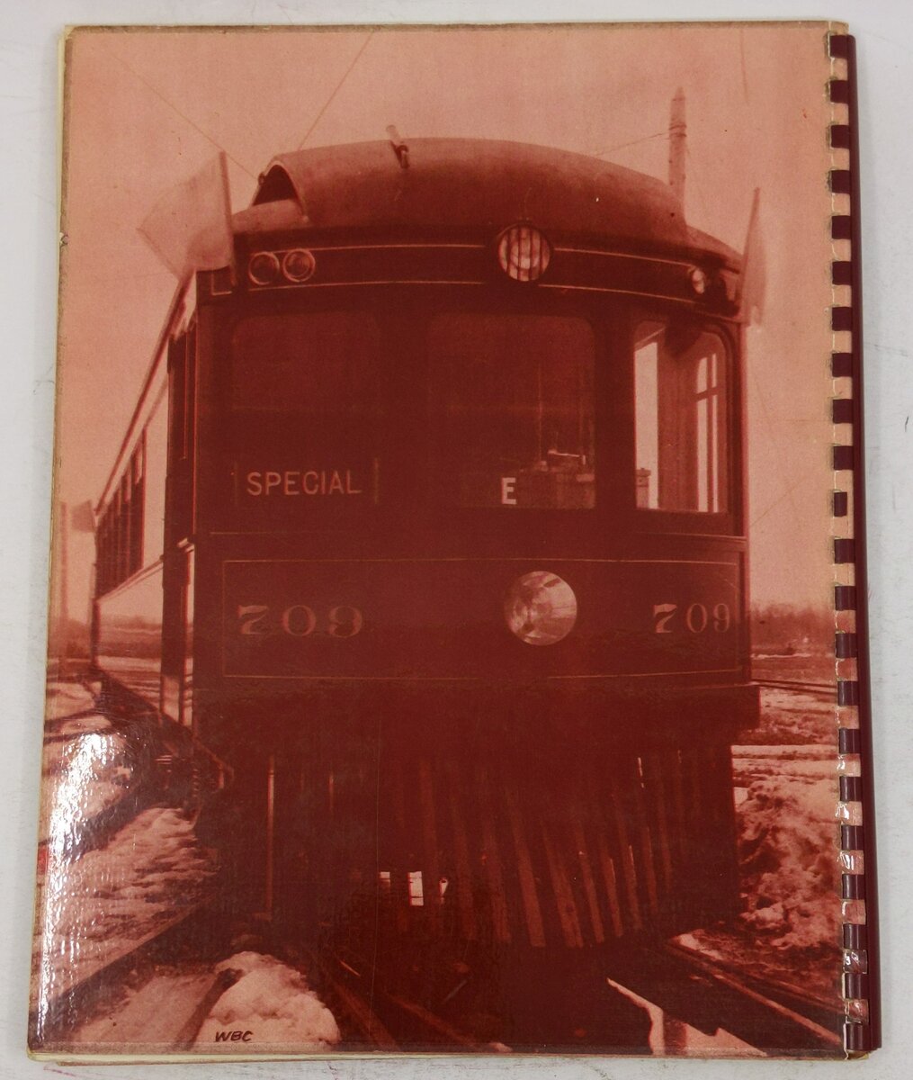 Trolley Sparks Bulletin.99 1955 Spiral Bound Book By B.J. Misek VG