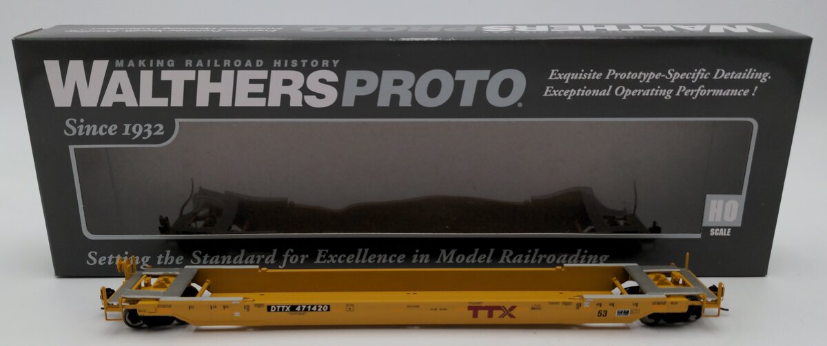 Walthers 920-109019 HO TTX Gunderson Rebuilt 53' Well Car #471420