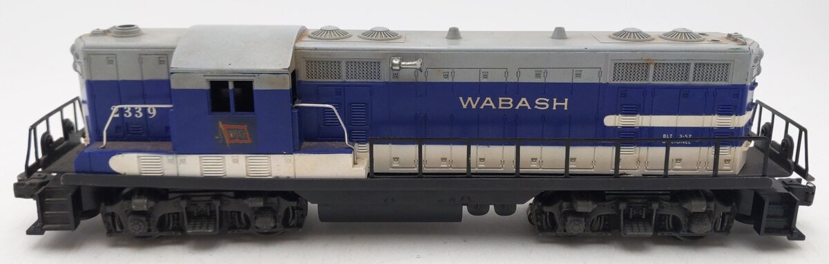 Lionel 2339 Vintage O Wabash GP-7 Powered Diesel Locomotive #2339 VG