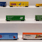 Tyco HO Scale Assorted Freight Cars- Boxcars, Covered Hoppers, & Gondola [10] EX