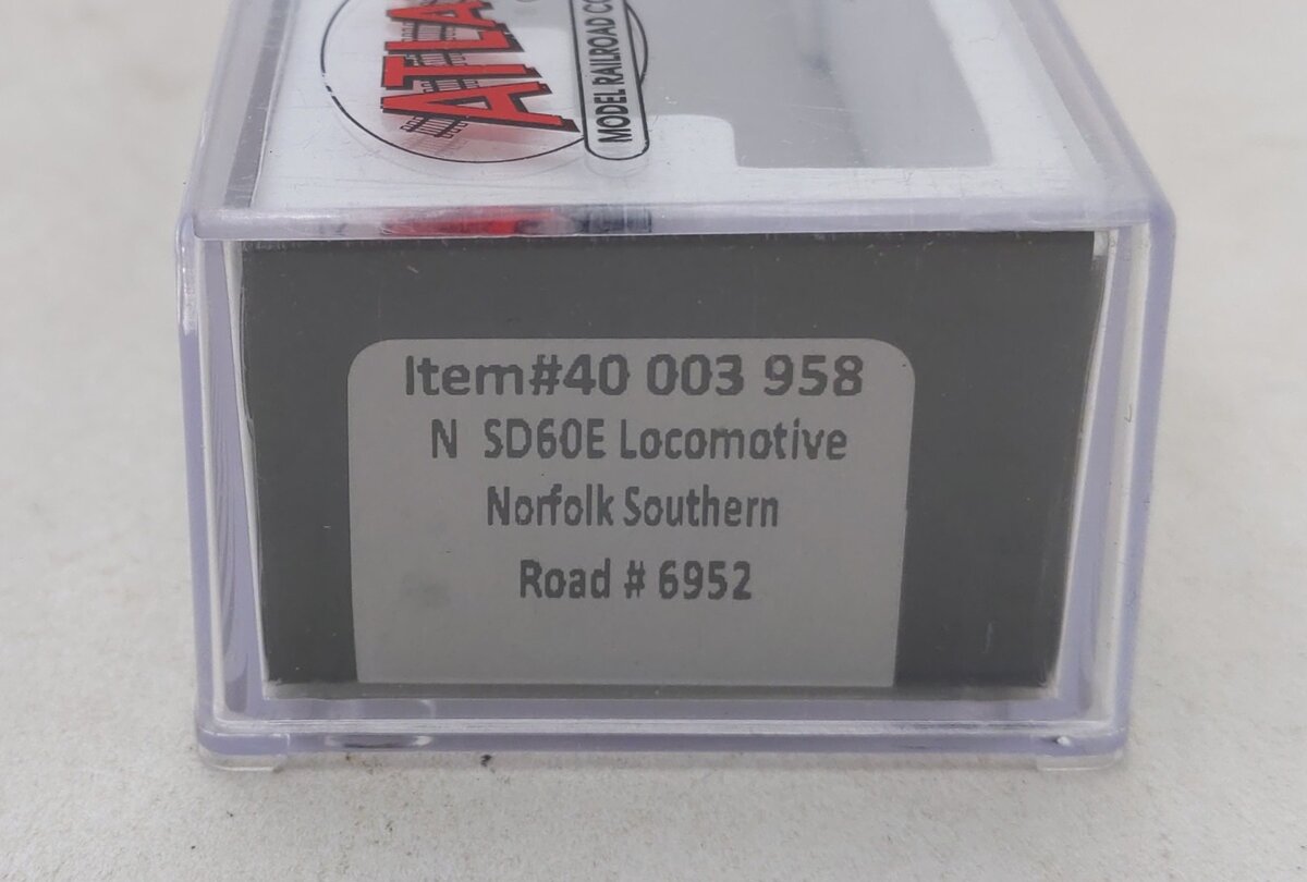 Atlas 40003958 N Norfolk Southern SD-60E Diesel Locomotive #6952 LN/Box