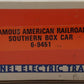 Lionel 6-9451 O Gauge Southern Railway "Famous American Railroad" Boxcar #9451 LN/Box