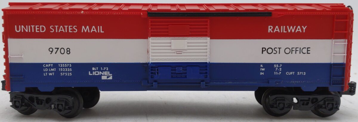 Lionel 6-9708 O Gauge United States Mail Boxcar EX/Box