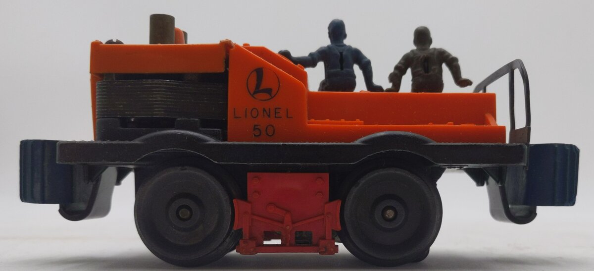Lionel 50 Vintage O Postwar Motorized Gang Car w/3 Figures VG