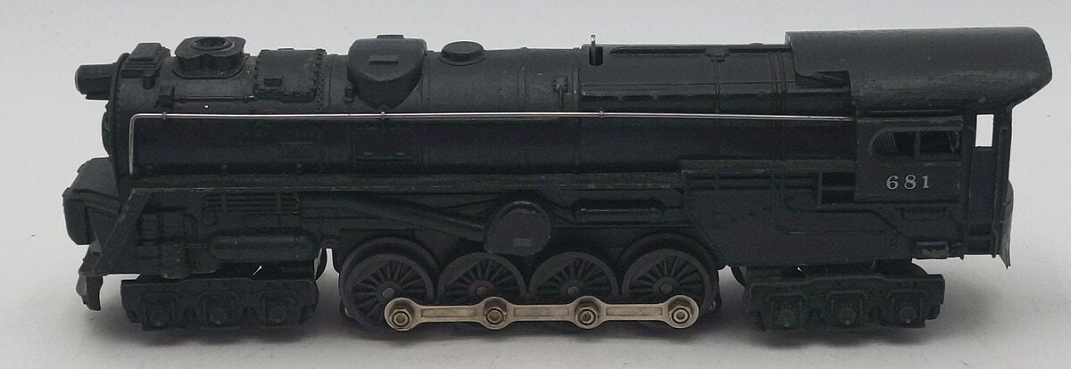 Lionel 681 Vintage O 6-8-6 Die-Cast S2 Steam Turbine Locomotive VG