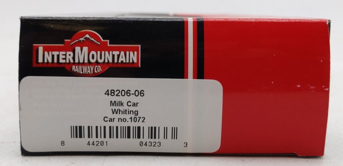 InterMountain 48206-06 HO Scale Whiting Milk Car #1072 LN/Box
